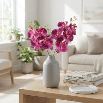 Artikel Orkidé flammet kunstig Phalaenopsis lilla 72cm