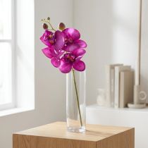 Artikel Orkidé Kunstig Phalaenopsis 4 blomster Fuchsia 72cm