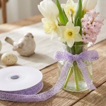 Artikel Blondebånd lilla dekorativt bånd Blomst Forår B18mm L20m
