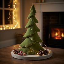 Artikel Kunstigt juletræ grangrønt flokket 45cm