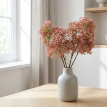 Artikel Hyldebær kunstig pink blomstgren 52cm 4 stk