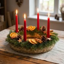 Artikel Stråkransfod, 35 cm, sæt med 2, dørkrans, adventskrans