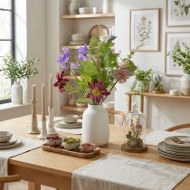 Artikel Kunstig blomsterbuket med farverige blomster, kunstfærdigt arrangeret til stilfuld dekoration, 60 cm