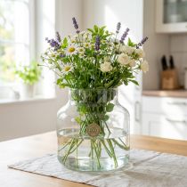 Artikel Glasvase Rund Blomstervase Stor 100% Genbrugsglas H20 Ø17cm