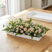 Artikel OASIS® plug-in skål hvid 23cm x 11,5cm x 2,5cm 5 stk.