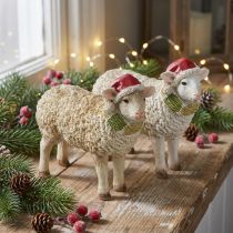 Artikel Julefigurer får med hue og tørklæde L16cm 2 stk