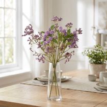 Artikel Kunstig blomsterbuket, silkeblomster, lilla, dekorativ, 51 cm