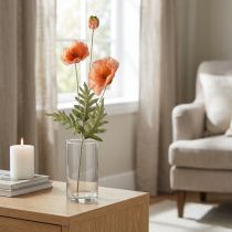 Artikel Kunstige blomster silke blomster valmuer dekoration 75cm