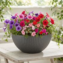Artikel Planteskål plast antracit Ø35cm H16,5cm