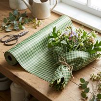 Artikel Blomstersilke 50 cm ternet grøn 5 kg