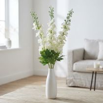 Artikel Delphinium Hvide Kunstige Delphinium Silkeblomster Kunstige Blomster 3 stk