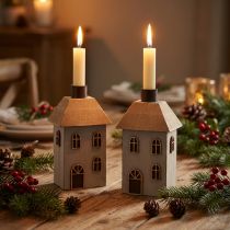 Artikel Julelysholder til keglelys, 14,5 cm, 2 stk.
