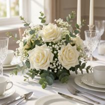 Artikel Skum Rose Ø 10cm creme 8 stk
