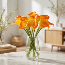 Artikel Mini calla kunstgul 28cm 12 stk