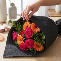 Artikel Blomsterhandler crepepapir sort 50x250cm
