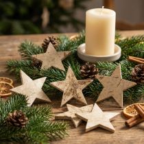 Artikel Kokosstjerne natur 5 cm 50stk dekoration til juledekoration