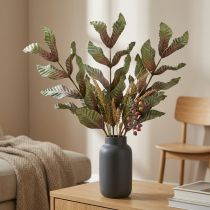 Artikel Kunstig plante deco gren grøn rød brun skum H68cm