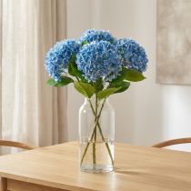 Artikel Kunstige blomster dekoration hortensia kunstig blå 69cm