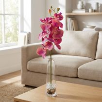 Artikel Kunstig orkidé Phalaenopsis Orchid Fuchsia 78cm