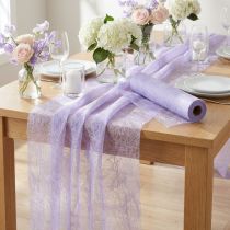 Artikel Deco fleece bordløber Sizoweb lys lilla 30cm 25m