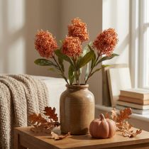 Artikel Skimmie kunstige blomster orange Skimmia Japonica tørt look 59 cm 3 stk.