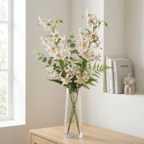 Artikel Kunstig lilje som blomsterstilk til elegant og vedligeholdelsesfri dekoration, 82 cm, 2 stk.