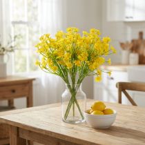 Artikel Kunstig kamille som blomsterbuket til frisk og letplejet dekoration, 28 cm, 3 stk.