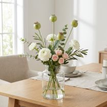 Artikel Kunstig valmuedekorationsbuket, realistiske blomster til boligtilbehør, 61 cm, 3 stk.
