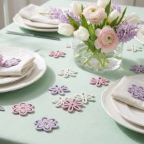 Artikel Træblomster spredte dekorationsblomster lilla/lyserøde/hvide Ø3,5cm 48 stk.