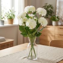 Artikel Kunstige blomster dekorative dahlia kunstige hvide 50cm