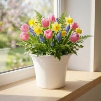 Artikel Plastikpotte “Irys” Hvid Ø17cm H14cm 1 stk