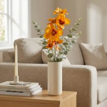 Artikel Cosmea Kosmee smykkekurv kunstig blomst orange 75cm