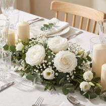 Artikel Infinity Roses Ægte Konserverede Rosenhoveder Hvide Ø6cm 6 stk