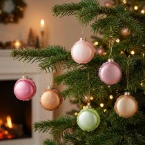 Artikel Juletræspynt macaron vedhæng 6 cm
