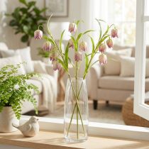 Artikel Kunstig fritillariablomst, delikat dekoration til opholdsrum, 60 cm, 3 stk.