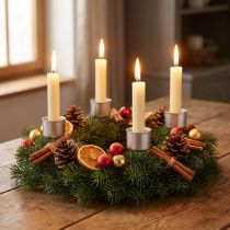 Artikel Pind lysestage lysestage adventskrans 11cm 12 stk