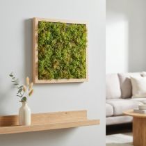 Artikel Kunstig mosmosmåtte – perfekt til mosbillede lysegrøn 25×25cm