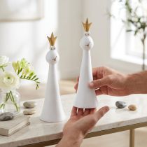 Artikel Frø Prins Dekoration Frø Dekoration Figur Hvidguld H19,5cm 2stk