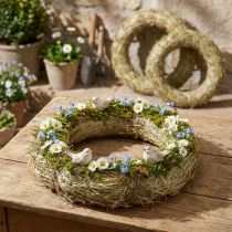 Artikel Høkranse, borddekoration, naturmateriale, Ø 31-32 cm, sæt med 5