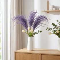 Artikel Kunstige planter lilla tørt græs kunstigt flokket 62cm 3stk