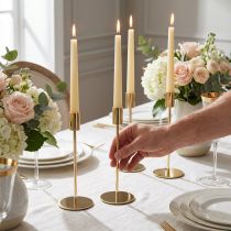 Artikel Moderne guldmetallysholder 21,5 cm 4 stk.