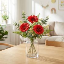Artikel Kunstige blomster Gerbera Rød 45cm