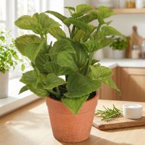 Artikel Mynte i potte Kunstige Urter Kunstige Planter 18cm 2stk