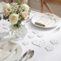 Artikel Heart Mix White 3,3 cm - 7cm 54p
