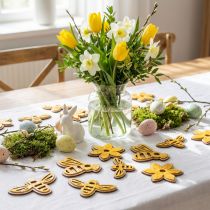 Artikel Blomster og bier til at sprede orange træspredningsdekorationer fjeder 36 stk