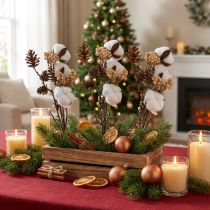 Artikel Dekorative julegrene kunstig blanding assorteret 29cm 3 bundter