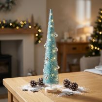 Artikel Kunstigt juletræ, slankt, med træfod, 40 cm