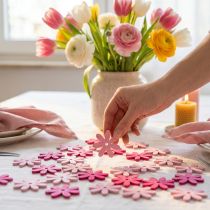 Artikel Dekorative blomster som pynt til kreative sæsonbestemte detaljer, 4 cm, 72 stk.