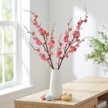 Artikel Kirsebærblomstgrendekoration Kunstig gren Mørk Pink 96cm 2stk
