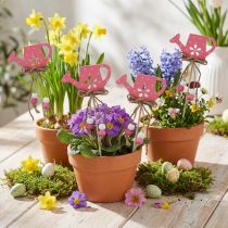 Artikel Blomsterprop prikket vandkande dekorativt træ 4,5×7cm 10 stk